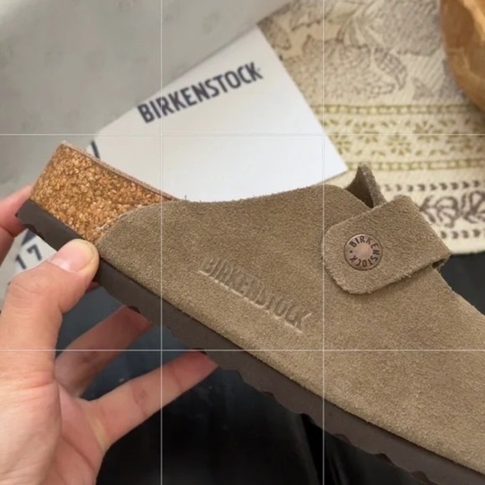 Birkenstock Boston Suede Taupe - Picture 8 of 8